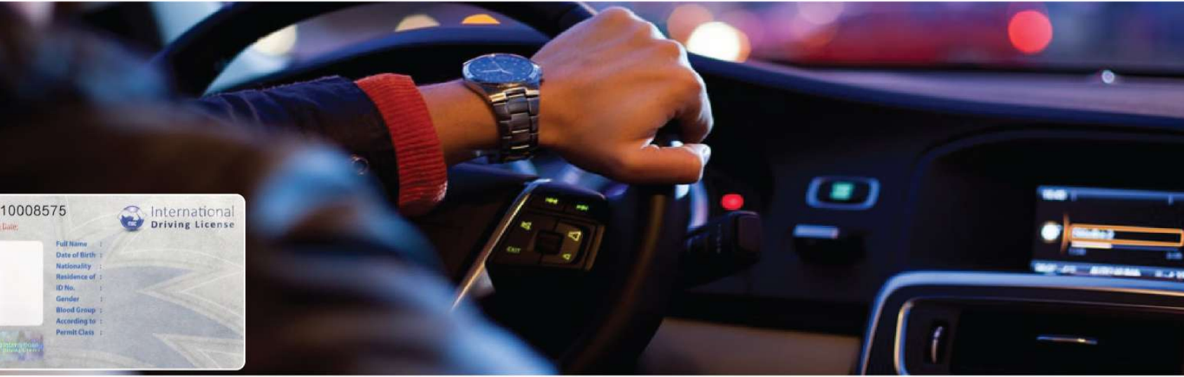 International driving licence large